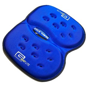 GSeat LITE - Travel Gel Foam Cushion, Relieves Tailbone Discomfort and Promotes Healthy Posture for Car, Commute, Airplane and Travel Comfort - Blue - 1 of 4