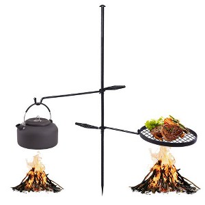 Winado Swivel Campfire Grill With Height Adjustable Grill Grate And Hanger Rod - 1 of 4