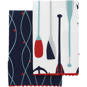 Pavilion Gift Company - Lake - Tea Towel Gift Set (2 - 20" x 28") - Kitchen Textiles - 1 of 4