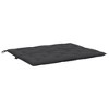 vidaXL Garden Bench Cushions 2pcs Black 47.2 in.x19.7 in.x2.8 in. Oxford Fabric - 4 of 4