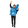 Imposta Costumes Adult Number 1 Foam Finger Costume Bodysuit Blue One Size - 4 of 4