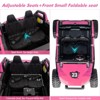 Ride On Car for Kids, 24V 2 Seater, 4WD Utv Electric Cars with Remote Control, More Foldable Seat, Music, Light - 4 of 4