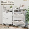 Freestanding Shoe Storage Cabinet with Flip Drawers for Entryway - 3 of 4