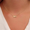 Personalized Heart Initial Necklace 18K Gold Plated Stainless Steel Gift R - 4 of 4