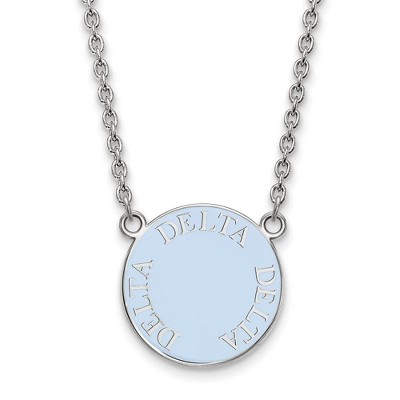 Black Bow Jewelry Sterling Silver Delta Delta Delta Greek Life Necklace 18 Inch