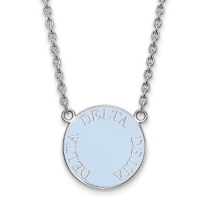 Black Bow Jewelry Sterling Silver Delta Delta Delta Greek Life Necklace 18 Inch - 1 of 4