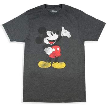 Disney Mickey Mouse Shirt Wave Men's Adult Classic Vintage Graphic Tee T-Shirt