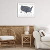 Stupell Industries National Parks United States Adventure Map Blue White Framed Giclee Art, White, 30" x 24" - 3 of 4