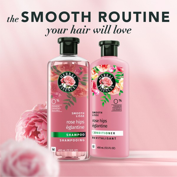 Herbal Essences Classic Smooth Shampoo Paquete Doble - 27 fl oz: Para todo tipo de cabello, uso diario, libre de aceite mineral, contiene jojoba y vitamina E 8