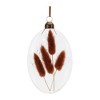 Burgandy Dried Floral Glass Ornament (Set of 12) - 4 of 4