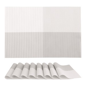 REGALWOVEN Kitchen Dining Table Washable Heat Resistant Wipeable PVC Placemats 8 Pcs - 1 of 4