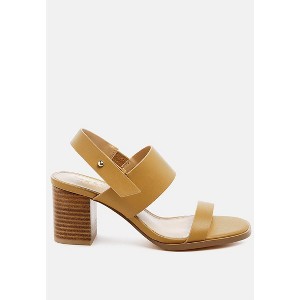 Gertude Slingback Block Heel Leather Sandal Women - 1 of 4