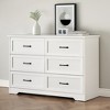Whizmax 6 Drawers Dresser for Bedroom,Chest of Drawers,Storage Organizer Dresser for Bedroom,Living Room,Kids Room(White) - 3 of 4