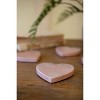 Pink Marble Heart Drink Coasters 4" Tall – Set of 4 by Kalalou - 2 of 4