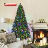 SUGIFT 6ft Pre-Lit Artificial Christmas Tree with 250 Multi-Color LED Lights and 1060 Branch Tips - 3 of 4