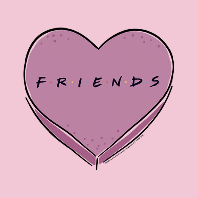 Girl's Friends Candy Heart Logo T-Shirt, 2 of 5