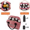 OPUX Insulated Lunch Box Women, Cooler Bag Tote Girls Kids Teen Adult, Soft Reusable Thermal Meal Prep Purse - 3 of 4