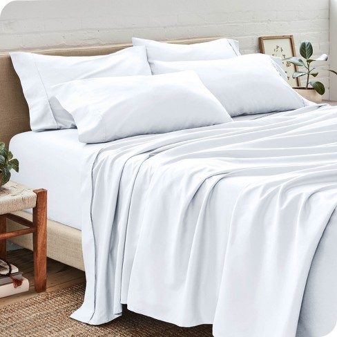 Bare Home Fitted Bottom Sheet, Queen - White