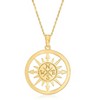 Ross-Simons 14kt Yellow Gold Compass Pendant Necklace - 3 of 4