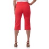 Rekucci Women's Ease into Comfort Capri Pants with Slimming Seams - Flame, 8 - 3 of 4