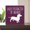 Slickblue Rustic Funny Dachshund Dog Quote Wood Sign, Solid Pine Wall or Shelf Decoration, 7x7 Inches, Multiple Colors - 3 of 3