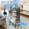 Simple Trending 10 Tier Rolling File Cart, Desk File Organizer with Wheels and Storage Drawers, Legal documents can be stored, Black - 3 of 4