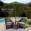 Best Choice Products 7.5ft Heavy-Duty Outdoor Market Patio Umbrella w/ Push Button Tilt, Easy Crank - 3 of 4