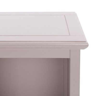 Quartz Gray Wood Cube Bookshelf