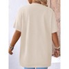 Plus Size Women's Short Sleeve Cardigan Lightweight Knit Open Front Sweater - 2 of 3