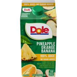Dole Juice Pineapple Orange Banana Juice Blend - 52 fl oz - 1 of 4