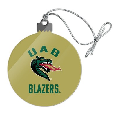 Alabama at Birmingham Blazers Logo Acrylic Christmas Tree Holiday Ornament