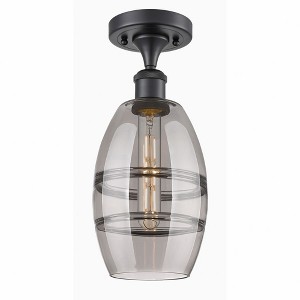 Vaz - 1 Light Semi-Flush Mount In Industrial Style-9.38 Inches Tall and 5.88 Inches Wide - 1 of 1