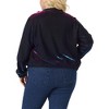 Agnes Orinda Women's Metallic Holographic Reflective Long Sleeve Zip Up Clubwear Party Jacket - 4 of 4