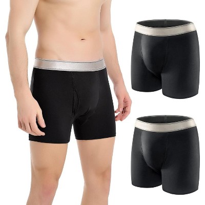 CARER 2pk Incontinence Underwear for Men Washable Reusable Leak-Proof Mens Incontinence Boxer - Medium Absorbency