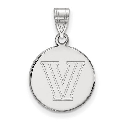 Black Bow Jewelry 14k White Gold Villanova Wildcats NCAA Medium Pendant