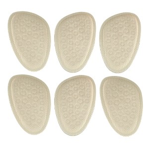 Unique Bargains Soft Bottom Anti-slip Forefoot Insole Pads 3 Pairs - 1 of 4