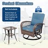 GustoWave 3-Piece Patio Wicker Table and Chair Set with Cushions and Coffee Table for Patio Porch Pool - 2 of 4