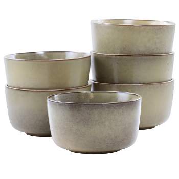 GIBSON HOME 20 fl. oz. Assorted Colors Stoneware 6 in. Cereal Bowl (Set of  8) 985119210M - The Home Depot