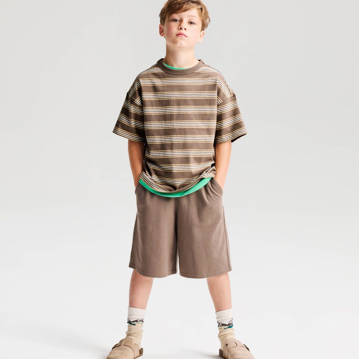 Boys' Short Sleeve 100% Cotton Striped Oversized Fit T-Shirt - Cat & Jack™ - thumbnail 4