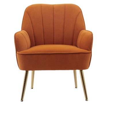 NicBex Teddy Fabric Accent Chair Comfy Armchair with Adjustable Metal Legs Lazy Single Chair for Living Room,Bedroom