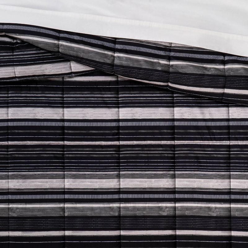 Microfiber Stripe Reversible Comforter - Room Essentials™, 5 of 10