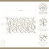 Cheung's Polaris Rectangle Curved Metal Abstract Wall Art - Gold 6088GD - 2 of 4