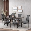 Christopher Knight Home  Brownell French Country Wood and Cane Upholstered Dining Chairs (Set of 6) - 2 of 4