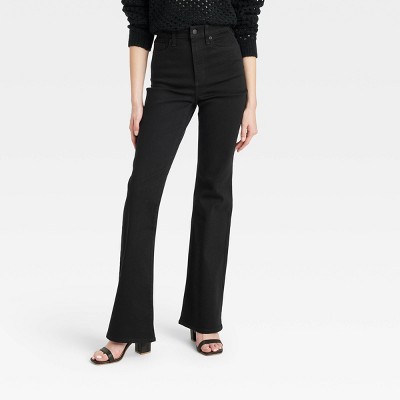 Women's High-rise Flare Jeans - Universal Thread™ Black 00 : Target