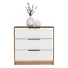 NicBex Modern Wooden 6-Drawer Chest, Tall Closet Storage with Wardrobe Closet Set of 2 for Bedroom, Living Room - 3 of 4