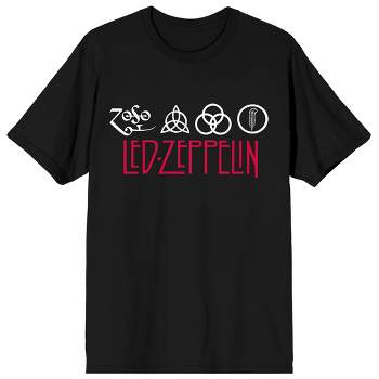 Led Zeppelin Icon Men's Black Short Sleeve Tee