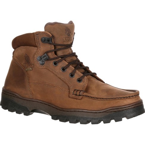 Ever Boots Men's Premium Leather Waterproof Work Boots Insulated Rubber Outsole