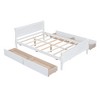 NicBex Twin/Full/Queen Size Platform Bed Frame with 4 Drawers,Wood Platform Bed with Headboard and Footboard,Solid Wood Slats Support,Easy Assembly - 4 of 4