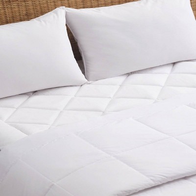 Twin White Down Alternative Waterproof Mattress Pad