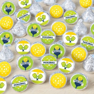 Big Dot of Happiness Let's Rally - Pickleball - Birthday or Retirement Party Small Round Candy Stickers - Party Favor Labels - 324 Count - 1 of 4